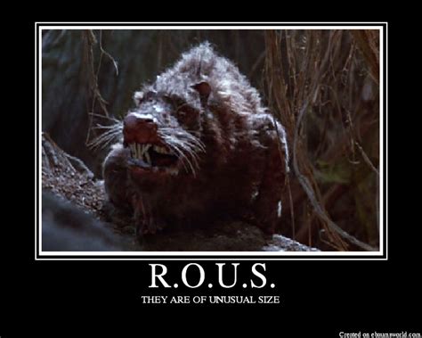 Image result for The Princess Bride Rodents of Unusual Size