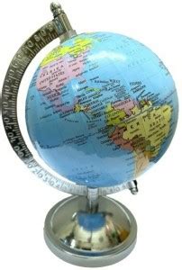 GAV Globe (5") Laminated, with popular monuments, with steel Arc and ...
