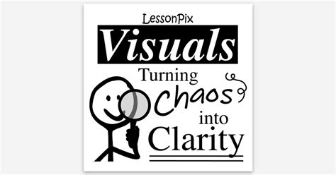 Visuals turning Chaos into Clarity Sticker by LessonPix | Square ...
