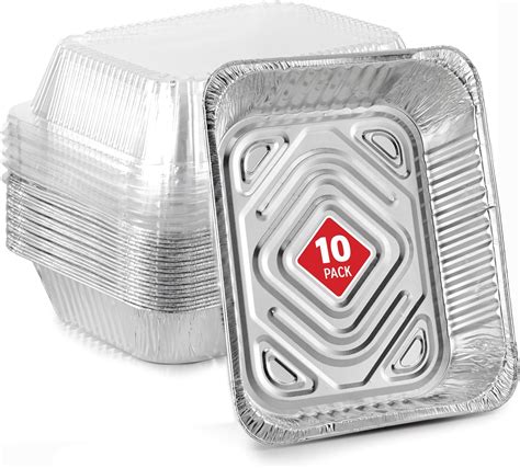 Amazon.com: Stock Your Home 9x13 Disposable Baking Pan with Lid (10 ...