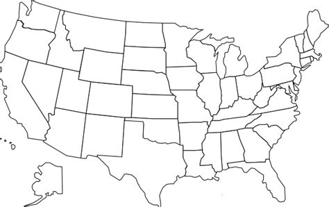 United States Map With States Clip Art at Clker.com - vector clip art ...