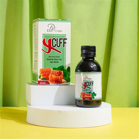 DE VENUS XCUFF (MINUMAN BOTANI EKSTRAK DAUN IVY DAN MADU) 200ML EXP : 1 ...