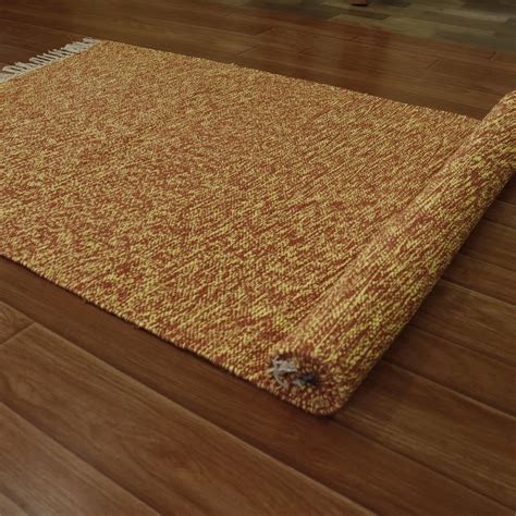 Cotton Handloom Woven Yoga Mat - Red – Dhaaga Weaves