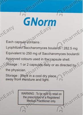 Buy Gnorm 250 MG Capsule (6) Online at Flat 15% OFF | PharmEasy