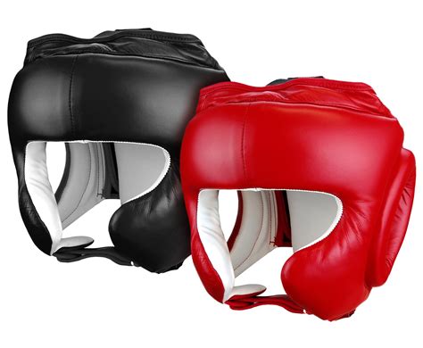 Genuine Leather Boxing Head gear Boxing MMA, Kickboxing, Muay Thai Open ...