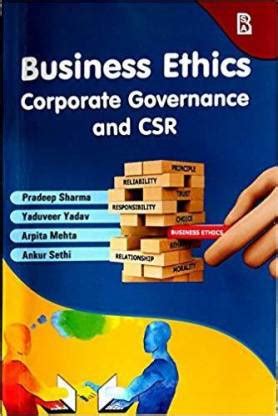 Business Ethics Corporate Governance and CSR: Buy Business Ethics ...