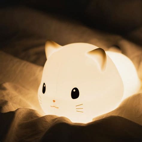 Myratts Led Cute Dog Night Light, Dimmable Nursery Puppy Kawaii Lamps ...