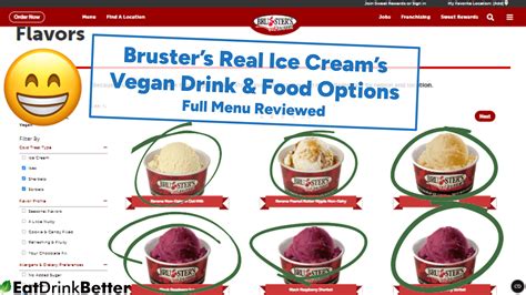 Bruster's Ice Cream Vegan Food & Drinks [2023 Menu & Options]