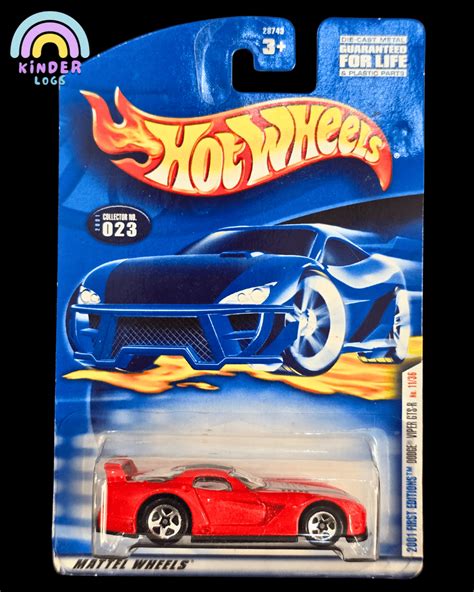 Hot Wheels Dodge Viper GTS-R - Collector No. 023 (2000 Imported Card ...