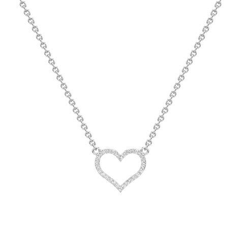 LoveScript Romantic Silver Pendant with Chain – Amal Jewels