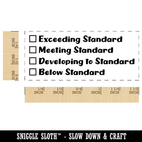 Assessment Standard Checklist Teacher Student School Self-Inking Rubber ...