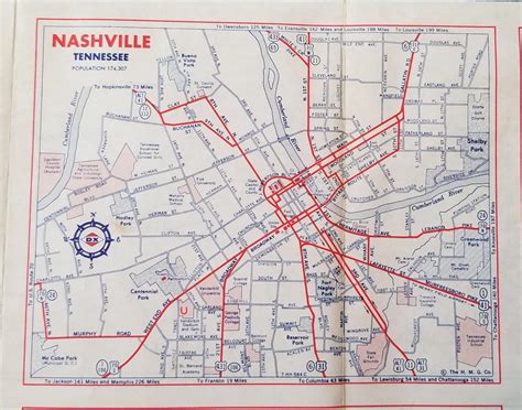 City Map Of Nashville Tn