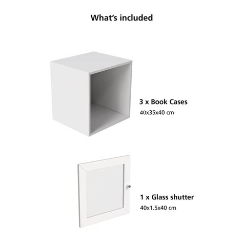 Buy Soho Set of 3 Multipurpose Wall Cabinets - White from Home Centre ...