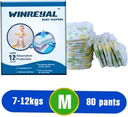 WINREYAL Baby Pants,12 Hours Absorption, Wetness Indicator,Cotton Soft ...