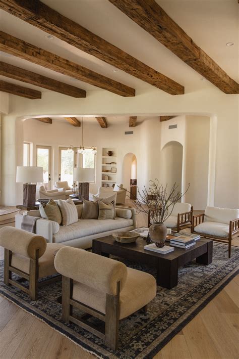 Santa Fe Hacienda | Living Room | Modern hacienda style homes, Spanish ...