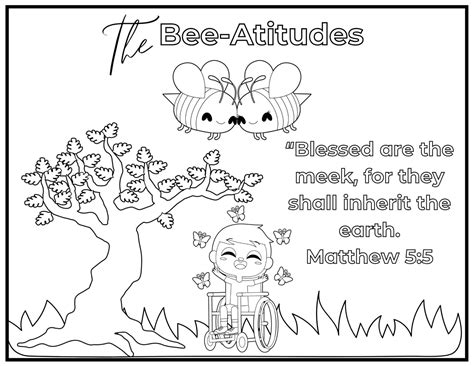 Free Printable Beatitudes Coloring Pages