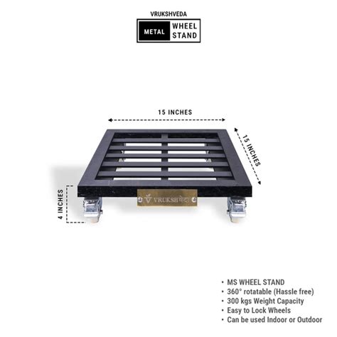15 inch - Square Wheel Stand