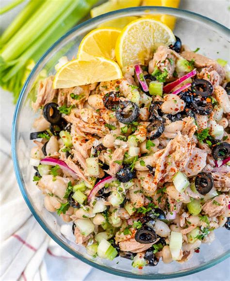 Healthy White Bean Tuna Salad - Healthy Fitness Meals