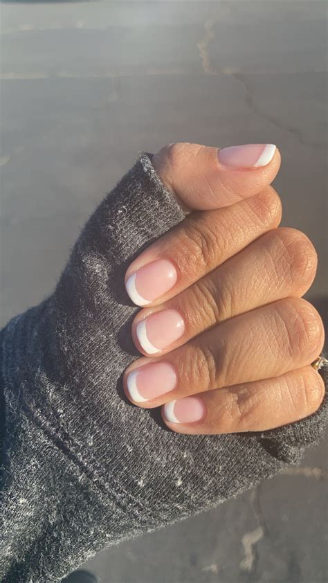 Gel manicure | Gel nails french, French manicure gel nails, Gel french ...