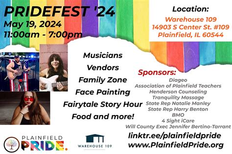 May 19 | Plainfield Pride Pridefest 2024 | Plainfield, IL Patch
