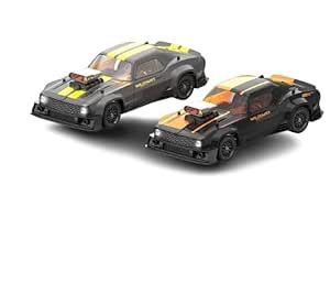 TOYIQ Remote Control Racing Cars Set, 2-Pack Black Sports Cars with ...