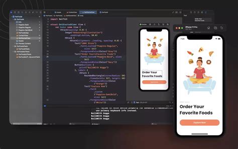 Tutorial iOS App Development 的图像结果
