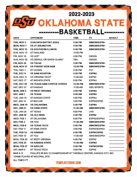 Osu 2023-2024 Calendar - Printable Word Searches