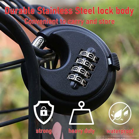 Buy Ganggend 6 Pcs Combination Lock, 4 Digit Disc Outdoor Padlock with ...