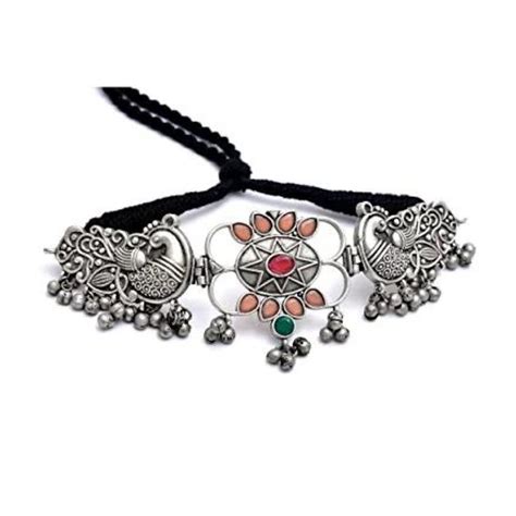 Classy Oxidised Choker Necklace Design For Her | South Indian Jewels