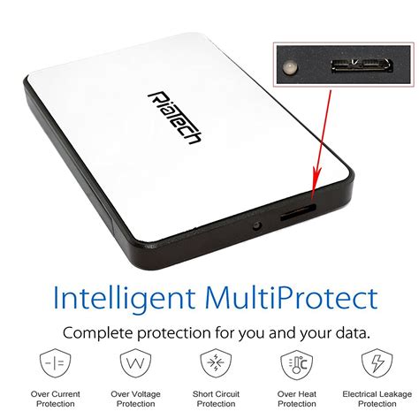 TULMAN Tool Free Screw-Less USB 3.0 2.5-inch SATA External Hard Drive ...