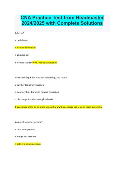 CNA Practice Test 4 的图像结果