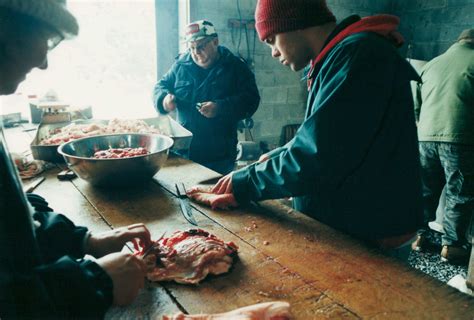 Hog Butchering with Family and Friends - Hagenbuch Family