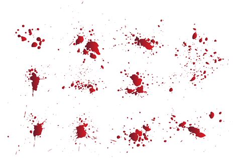 Realistic Blood Spatter Set Graphic by bdvect1 · Creative Fabrica