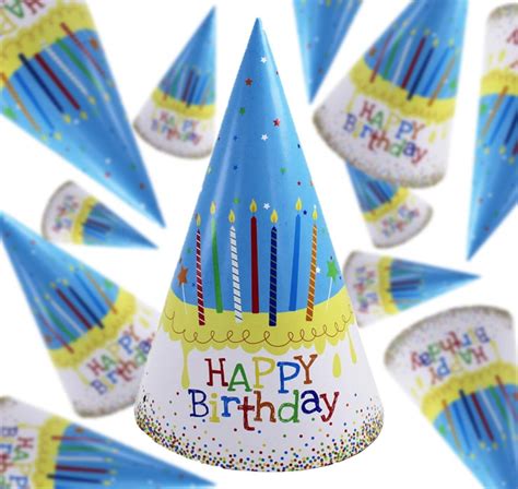 Happy Birthday Paper Hats 6 Pieces Perfect for Birthday Party Buy, Best ...
