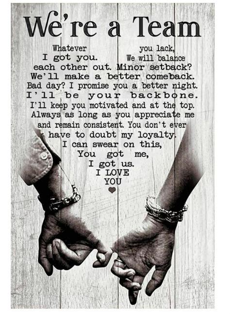 We zijn een team wat je ook mist I Got You Poster Home decor - Etsy ...