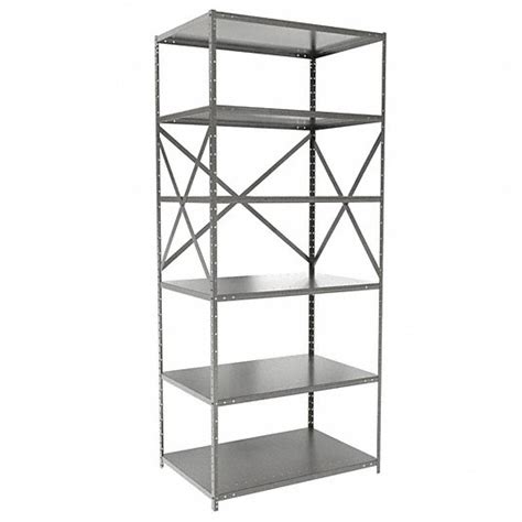 HALLOWELL, Standalone, Medium-Duty, Metal Shelving - 39K747|F4511-24HG ...