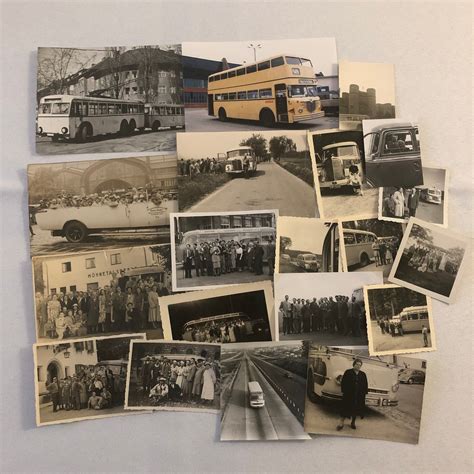 Buy Vintage Bus Photo Photograph Print Lot of 20 People With Buses ...