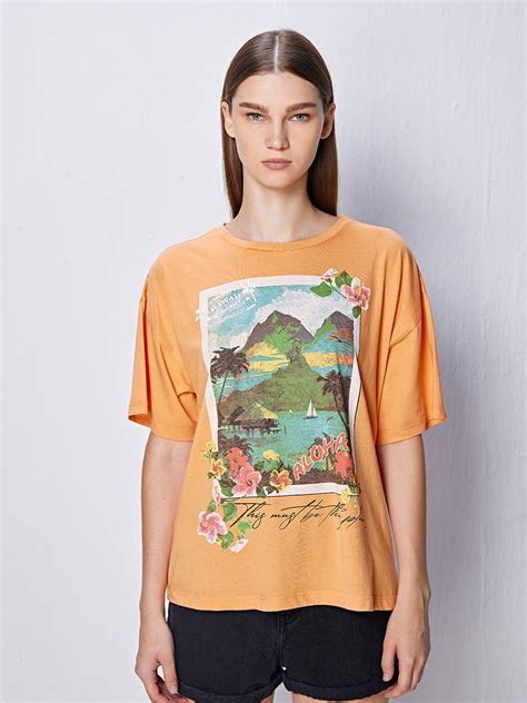 Orange Oversized T-Shirt