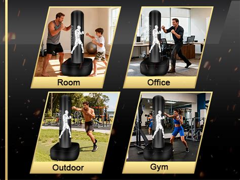 Punching Bag For Adults 70 Boxing Bag With Stand Freestanding ...