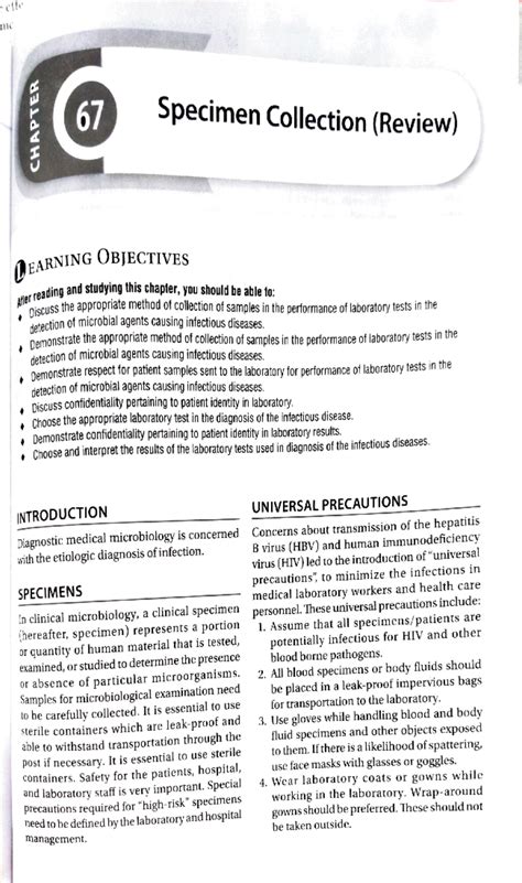 Adobe Scan Jun 20, 2024 - 67 Specimen Collection (Review) EARNING ...
