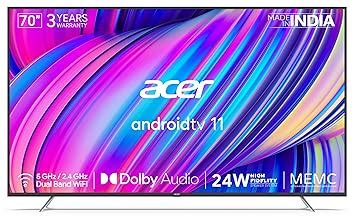 Acer 178 cm (70 inches) XL Series 4K Ultra HD Android Smart LED TV ...