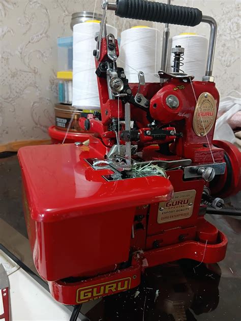 Guru Special Overlock Sewing Machine With Motor (Model 81-6 Portable ...