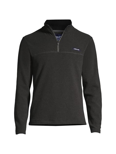 Lands' End Men's Anyweather Fleece Quarter Zip Pullover - Walmart.com