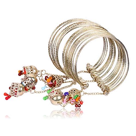 Buy ZIHRA Traditional Oxidized Golden Jhumki Latkan Tassels Charms ...