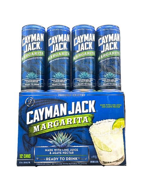 Cayman Jack Margarita Made With Agave And Lime Juice (12oz 12PK Cans ...