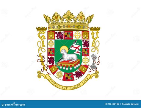 Escudo De Armas Del Estado Libre Asociado De Puerto Rico Stock de ...