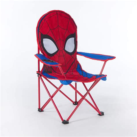 Amazon.com: Idea Nuova Marvel Spiderman Figural Camp Chair for Kids ...