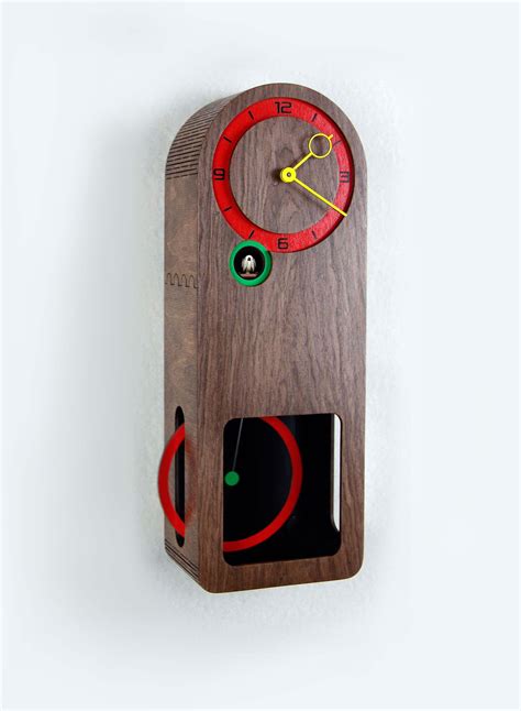Modern Cuckoo Clock Multicolored Round Big Pendulum | Etsy