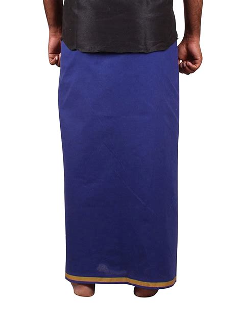 Mens Cotton Aiyappa Black Colour Velcro Pocket Dhoti