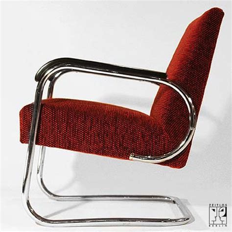 Cantilever tubular steel armchair by Hynek Gottwald in the style of the ...